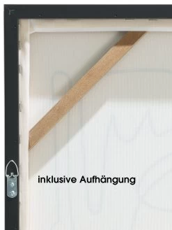 Leinwandbild, Schwarz/Weiss -Teppichwelt Verkauf Endless Druckgerahmt Weiss SchwarzWeiss 50x70 ruk