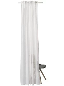 Vorhang Mit Gardinenband, Offwhite -Teppichwelt Verkauf Enna Gardine VerdeckteSchlaufe Weiss Offwhite 140x245 pla2