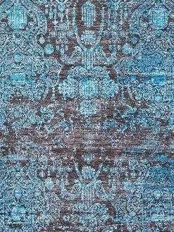 Vintage-Teppich, Ocean -Teppichwelt Verkauf Escape VintageTeppich Blau Ocean 160x230 lup
