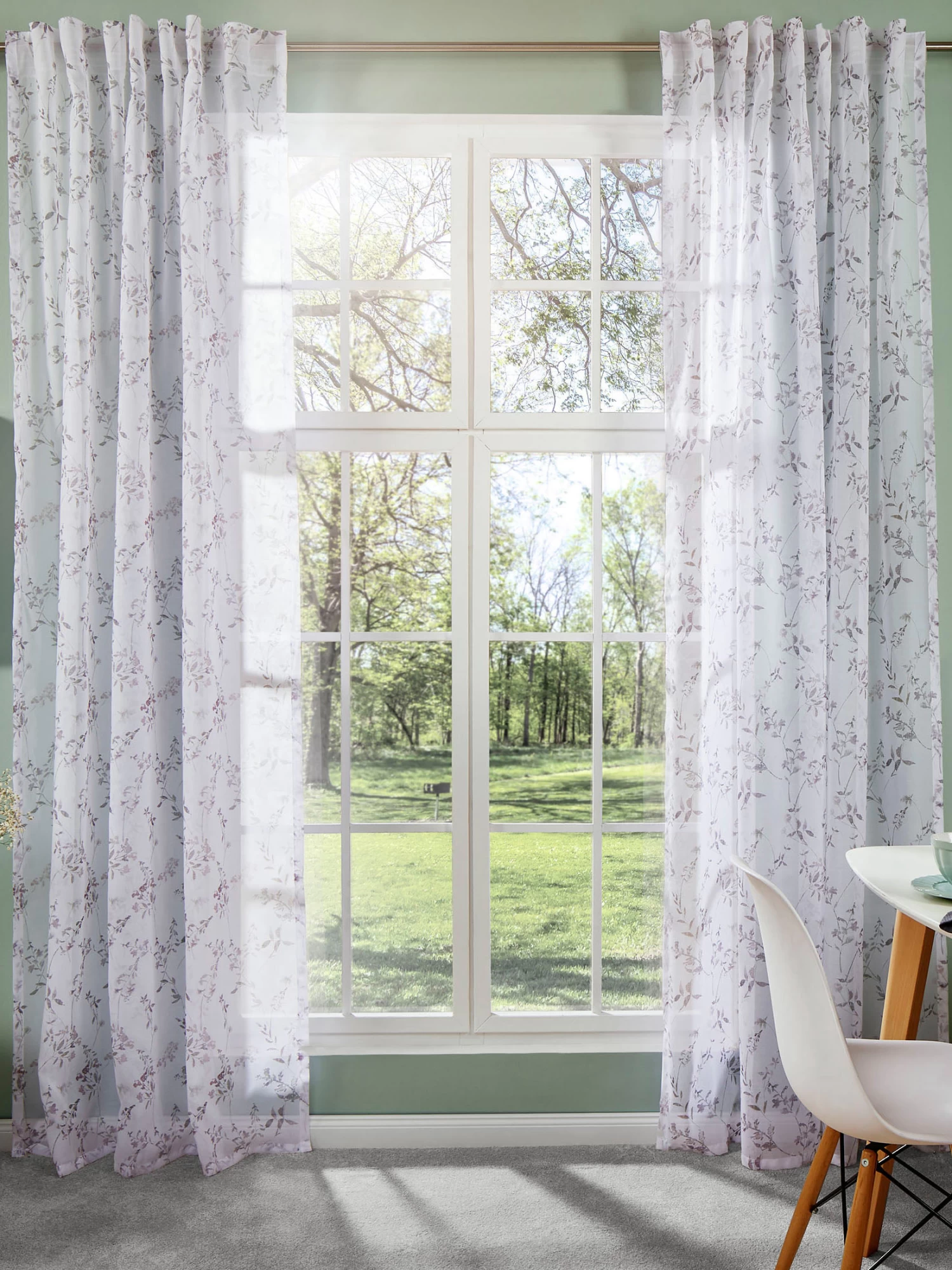 Vorhang Mit Gardinenband, Rose 3 Vorhang Mit Gardinenband, Rose