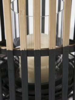 Laterne, Beige/Schwarz -Teppichwelt Verkauf Fargosa Laterne Beige BeigeSchwarz 31x31x39 lup2