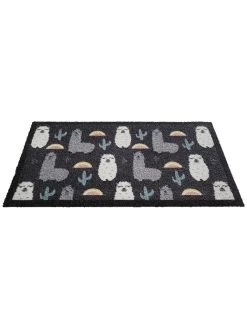 Fußmatte, Lama All Over 8 Fußmatte, Lama All Over -Teppichwelt Verkauf Fashion Fussmatte grau LamaAllOver 50x80 fper