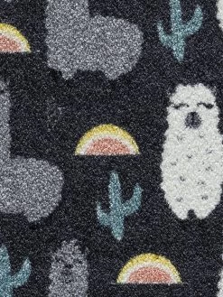 Fußmatte, Lama All Over 9 Fußmatte, Lama All Over -Teppichwelt Verkauf Fashion Fussmatte grau LamaAllOver 50x80 lup