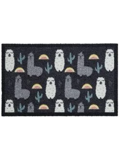 Fußmatte, Lama All Over 7 Fußmatte, Lama All Over -Teppichwelt Verkauf Fashion Fussmatte grau LamaAllOver 50x80 pla