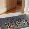 Fußmatte, Stay Wild -Teppichwelt Verkauf Fashion Fussmatte grau StayWild 50x80 mil