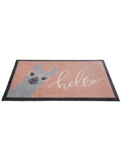 Fußmatte, Hello Lama -Teppichwelt Verkauf Fashion Fussmatte rosa HelloLama 50x80 fper