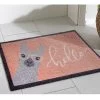 Fußmatte, Hello Lama -Teppichwelt Verkauf Fashion Fussmatte rosa HelloLama 50x80 mil