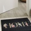 Fußmatte, Home Flowers -Teppichwelt Verkauf Fashion Fussmatte schwarz HomeFlowers 50x80 mil