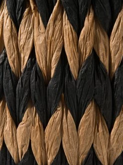 Korb, Schwarz/Natur -Teppichwelt Verkauf Flimmer Korb Schwarz SchwarzNatur 26x26x23 lup3