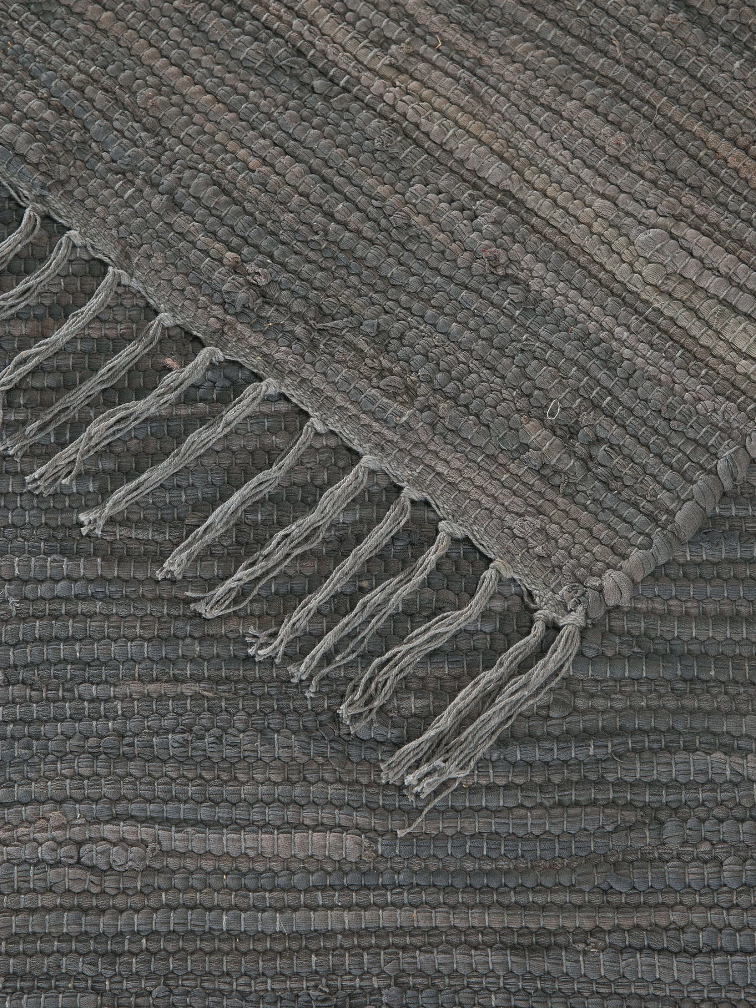 Baumwoll-Teppich, Anthrazit 7 Baumwoll-Teppich, Anthrazit – Bild 5