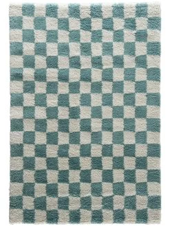 Moderner Teppich, Türkis