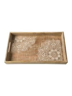 Deko-Tablett, Hellbraun -Teppichwelt Verkauf GypsetTray DekoTablett Hellbraun 23x38x5 pla