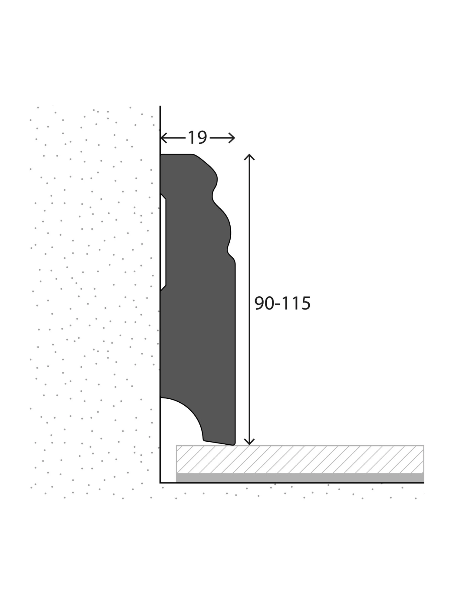 Sockelleiste, Weiss 4 Sockelleiste, Weiss – Bild 2
