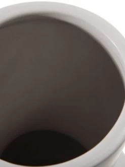 Vase, Hellgrau -Teppichwelt Verkauf Hanon Vase Weiss Hellbeige 13x13x20 lup1