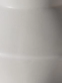 Vase, Hellgrau -Teppichwelt Verkauf Hanon Vase Weiss Hellbeige 13x13x20 lup2