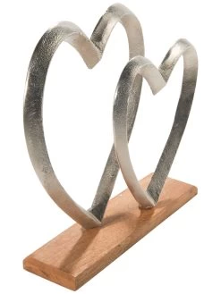 Objekt, Nickel -Teppichwelt Verkauf HeartforTwo Aufsteller Silber Nickel 8x27x272C9 per3