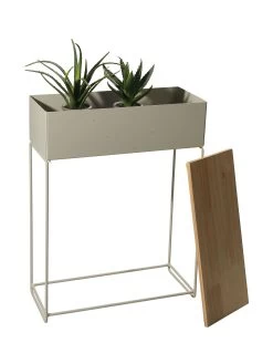 Pflanztopf, Beige -Teppichwelt Verkauf HighPlants Pflanztopf Grau 18x45x60 per2