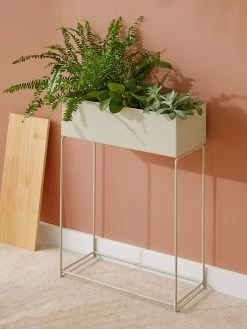 Pflanztopf, Beige -Teppichwelt Verkauf HighPlants Pflanztopf Grau mil2