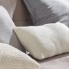 Strickkissen, Offwhite -Teppichwelt Verkauf Hygge Sofakissen weiss Offwhite 30x50 mil