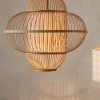 Hängeleuchte, Bambus 2 Hängeleuchte, Bambus -Teppichwelt Verkauf Imari Pendelleuchte Beige Bambus 42x42x40 mil