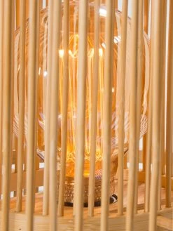 Tischleuchte, Bambus 12 Tischleuchte, Bambus -Teppichwelt Verkauf Kadoma Tischleuchte Beige Bambus 30x30x30 lup2