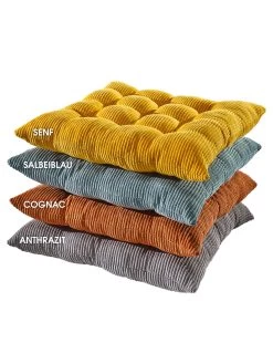 Stuhlkissen, Senf -Teppichwelt Verkauf Kalle Sitzkissen div stapel 2