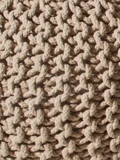 Strick-Pouf, Beige 7 Strick-Pouf, Beige -Teppichwelt Verkauf Kiruna Sitzpouf beige lup