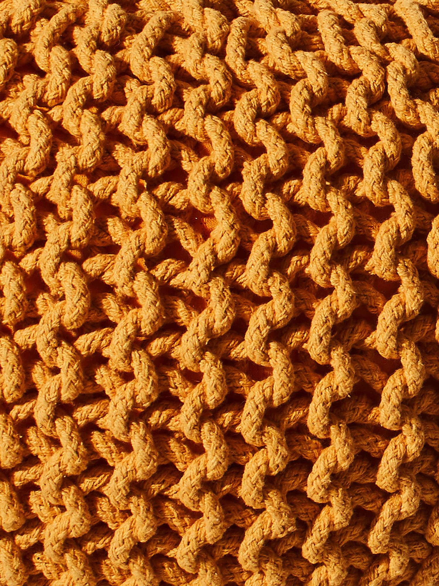 Strick-Pouf, Yellow 5 Strick-Pouf, Yellow – Bild 3