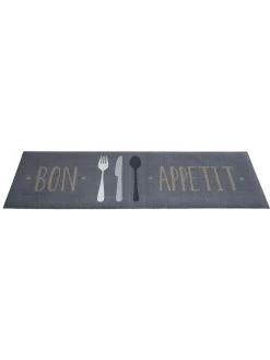 Fußmatte, Bon Appetit 8 Fußmatte, Bon Appetit -Teppichwelt Verkauf Kitchen Fussmatte Grau BonAppetit 50x150 per