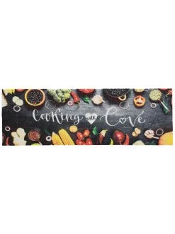 Fußmatte, Cooking Love -Teppichwelt Verkauf KitchenPlus Fussmatte mehrfarbig CookingLove 50x150 pla