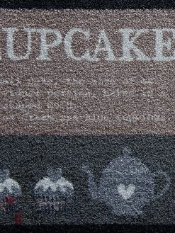 Fußmatte, Cupcake Pink -Teppichwelt Verkauf Kitchenplus Fussmatte braun cupcake 50x150 lup