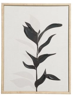 Leinwand-Druck-handbemalt, Schwarz/Weiss -Teppichwelt Verkauf Klimata Druckgerahmt SchwarzWeiss 30x40 pla