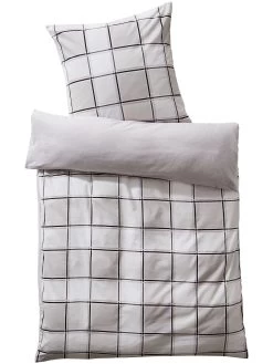 Flanell-Bettwäsche, Silber -Teppichwelt Verkauf Laholm Bettwaesche Grau Silber 135x200 pla