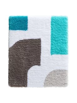 Badematte, Türkis -Teppichwelt Verkauf Latigo Badteppich Mehrfarbig Tuerkis 50x60 pla
