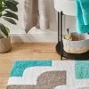 Badematte, Türkis -Teppichwelt Verkauf Latigo Badteppich Mehrfarbig Tuerkis 70x120 mil