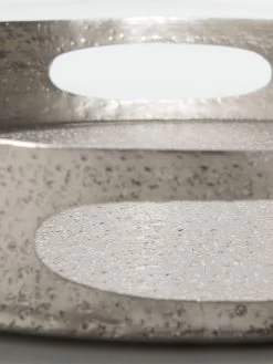 Deko-Tablett, Matt Silver -Teppichwelt Verkauf Liana Schale Silber MattSilver 30x30x42C5 lup