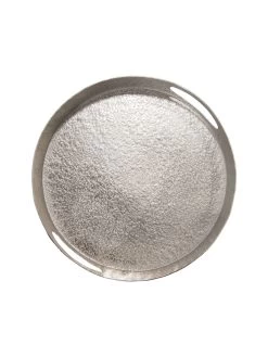 Deko-Tablett, Matt Silver -Teppichwelt Verkauf Liana Schale Silber MattSilver 30x30x42C5 pla
