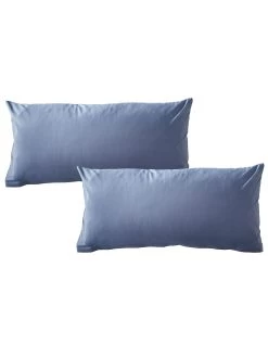 Renforcé-Bettwäsche, Taubenblau