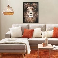 Leinwand-Druck-gerahmt, Braun