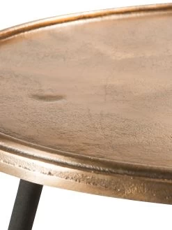 Tisch, Gold -Teppichwelt Verkauf Lora Tisch Gold 50x50x52 lup