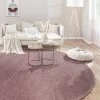Hochflor-Teppich, Beere -Teppichwelt Verkauf Lounge Hochflorteppich Lila Beere 200rund mil