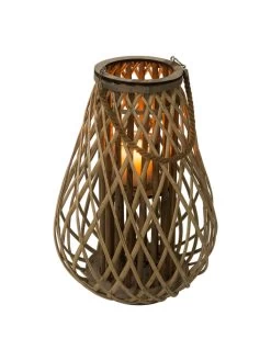 Laterne, Natur -Teppichwelt Verkauf Lunara Laterne Hellbraun Natur 28x28x50 per2