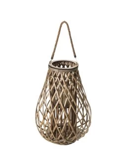 Laterne, Natur -Teppichwelt Verkauf Lunara Laterne Hellbraun Natur 28x28x50 per3