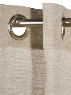 Ösenschal, Hellbraun -Teppichwelt Verkauf Madox Gardine Oesenschal Hellbraun 140x245 lup1