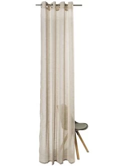 Ösenschal, Hellbraun -Teppichwelt Verkauf Madox Gardine Oesenschal Hellbraun 140x245 pla2