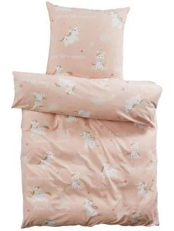 Kinderbettwäsche, Rose 8 Kinderbettwäsche, Rose -Teppichwelt Verkauf MagicalDreams Bettwaesche rosa Rose 135x200 pla