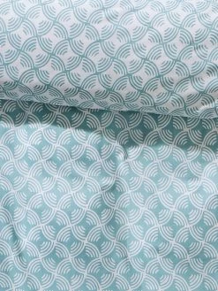 Satin-Bettwäsche, Altmint -Teppichwelt Verkauf Malanda Bettwaesche Blau Altmint 135x200 lup