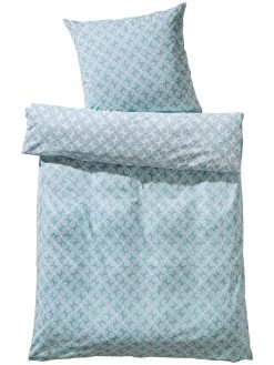 Satin-Bettwäsche, Altmint -Teppichwelt Verkauf Malanda Bettwaesche Blau Altmint 135x200 pla