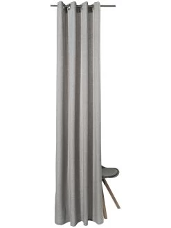 Ösenschal, Silber -Teppichwelt Verkauf Malia Gardine Oesenschal hellgrau Silber 140x245 pla2