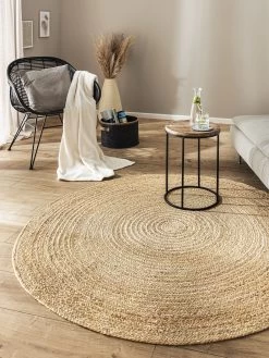 Jute-Teppich, Dunkelbeige